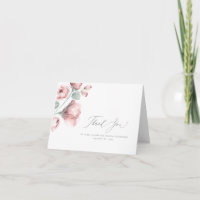 Merci de Mariage rose poussiéreux
