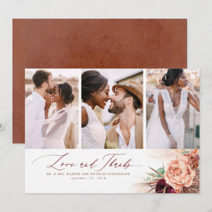 Merci de Mariage tropical de Terracotta
