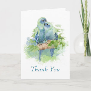 Merci de Mariage tropical du perroquet bleu Waterc