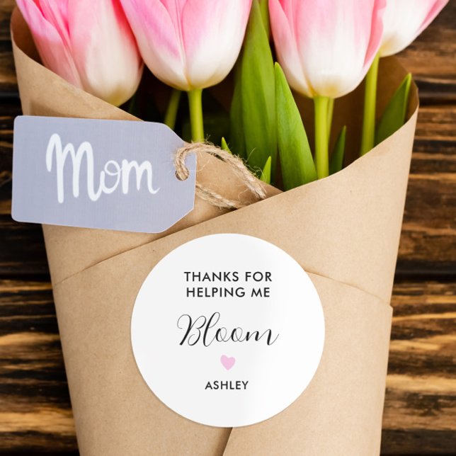 Merci de m'avoir aidé Bloom Flower Sticker (Créateur téléchargé)