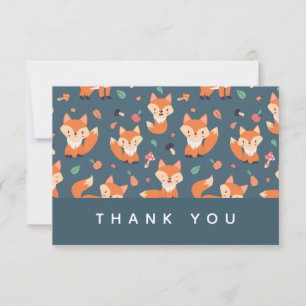 Merci de Motif Orange Fox