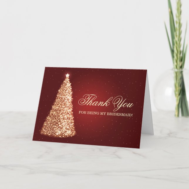Merci de Noël Bridesmaid Gold Red (Devant)