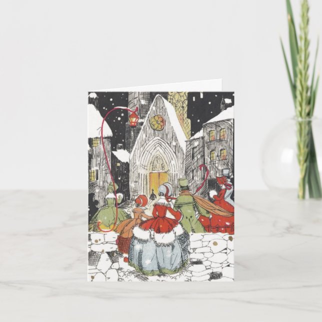 Merci de Noël vintage (Devant)