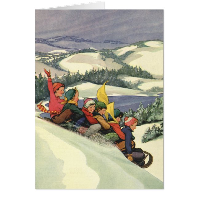 Merci de Noël vintage (Devant)