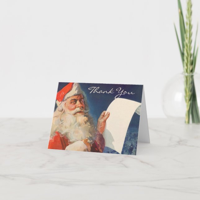 Merci de Noël vintage (Devant)