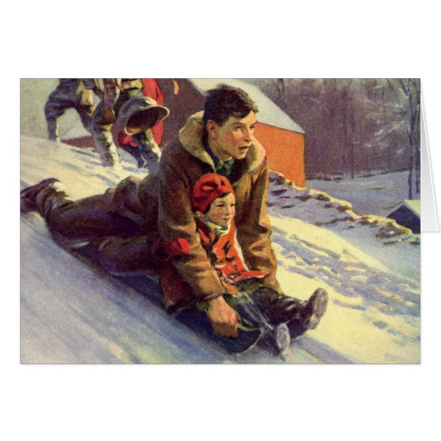 Merci de Noël vintage (Devant Horizontal)