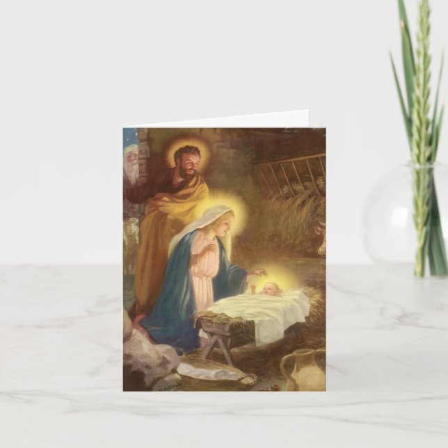 Merci de Noël vintage (Devant)