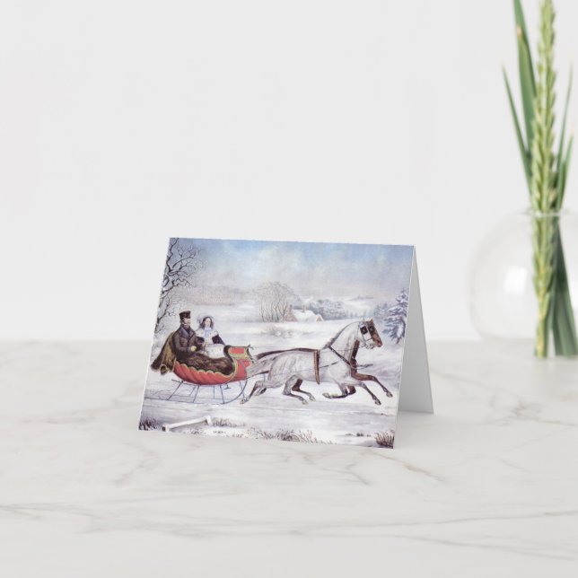Merci de Noël vintage (Devant)
