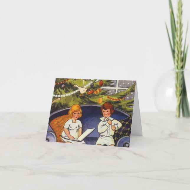 Merci de Noël vintage (Devant)