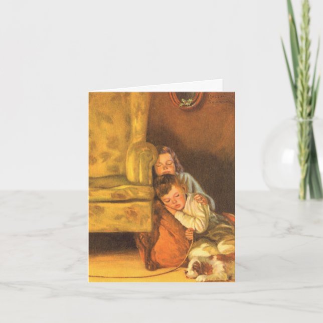 Merci de Noël vintage (Devant)