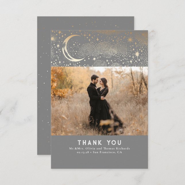 Merci de nuit étoilé céleste et mystique (Devant / Derrière)