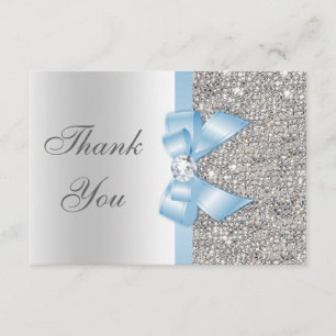Merci de paillettes d'argent d'arc de Faux de