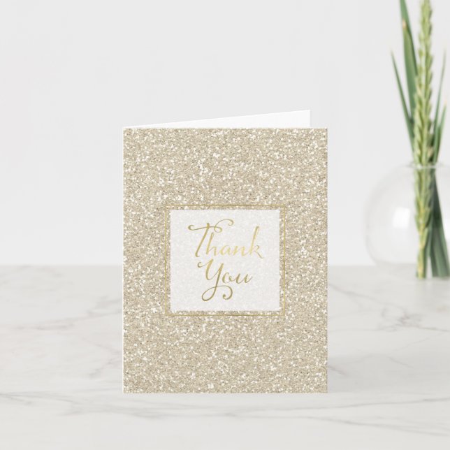 Merci de Parties scintillant Gold Sparkle Faux (Devant)