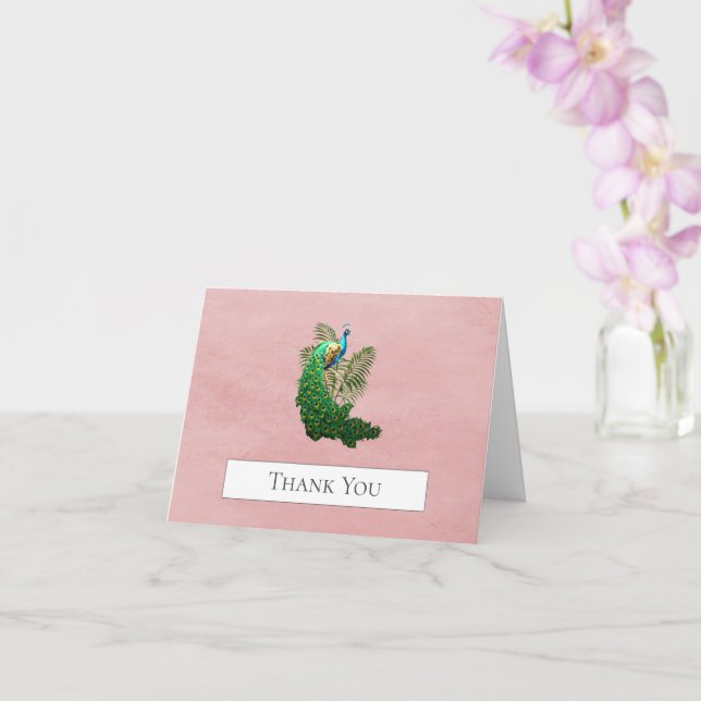 Merci de Peacock | Carte rose (Orchidée)