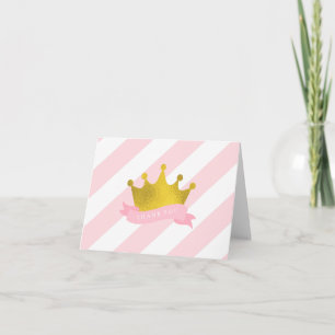 Merci de princesse rose et or