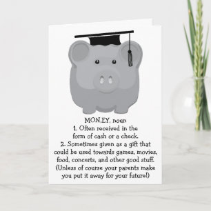 Merci de remise des diplômes Carte de voeux Piggie