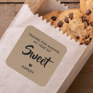 Merci de rendre mon année si douce étiquette de pr