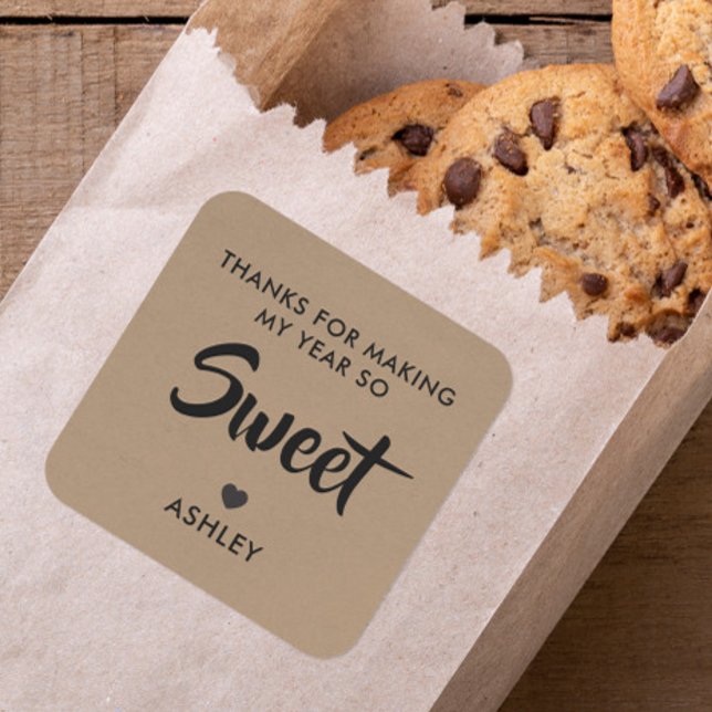 Merci de rendre mon année si douce étiquette de pr (Créateur téléchargé)