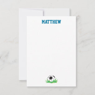 Merci de soccer garçon Papier à lettres