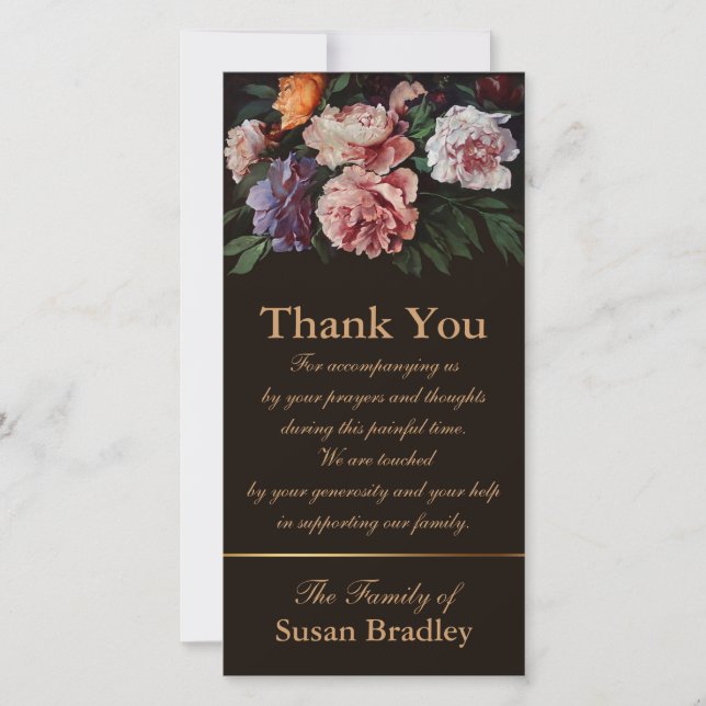 Merci de sympathie des pivoines 1 assortissant le (Devant)