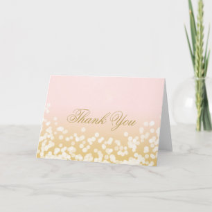 Merci de tape-à-l'oeil de rose et d'or