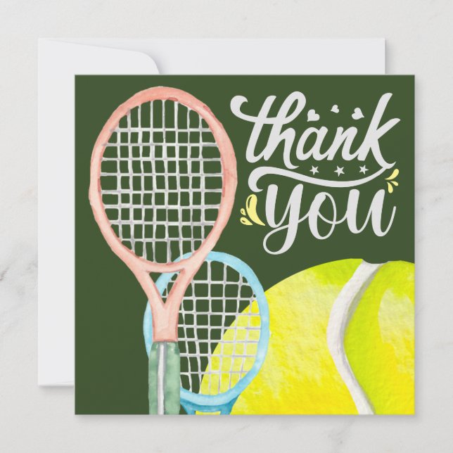 Merci de tennis avec balle en vert (Devant)