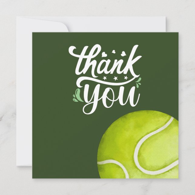 Merci de tennis avec balle en vert (Devant)