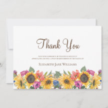 Merci de tournesol de deuil funéraire