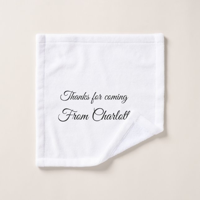 merci de venir ajouter un message texte (Gant de toilette)