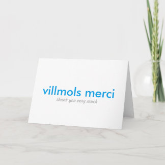 Merci de Villmols Merci | beaucoup