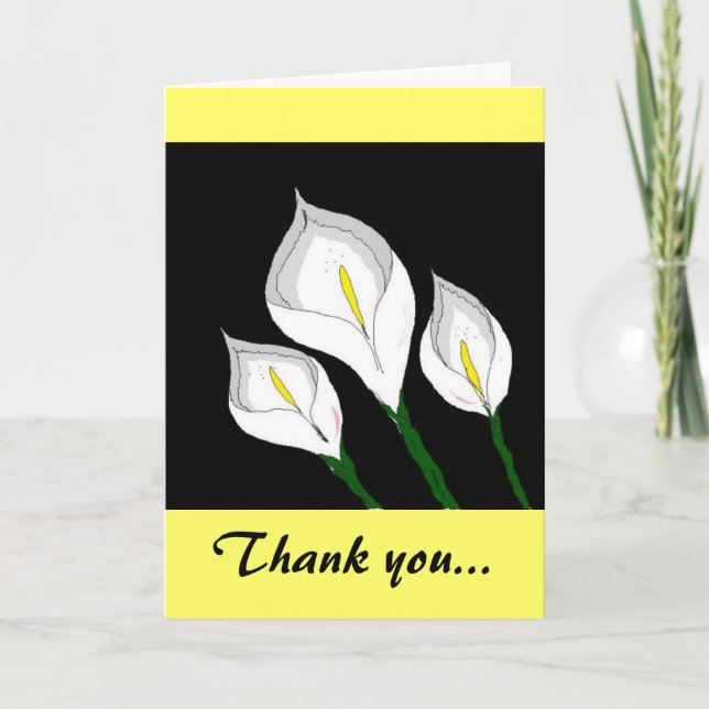 Merci de zantedeschia (Devant)