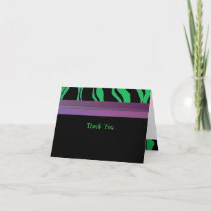 Merci de zèbres violets, verts et noirs