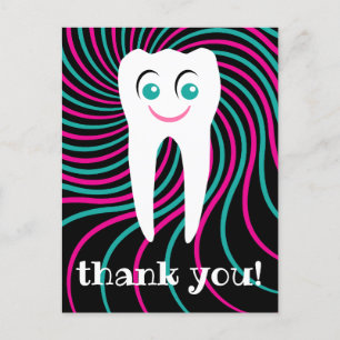 merci dentiste sourire carte postale dent