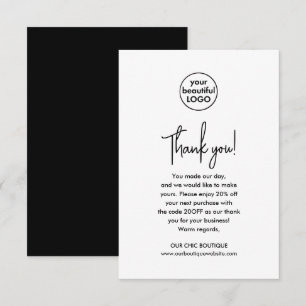 Merci d'entreprise Mod Black Appréciation des clie