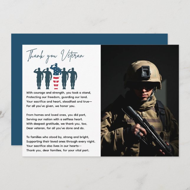 Merci des anciens combattants | Appréciation patri (Devant / Derrière)