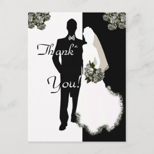 Merci des cartes de mariée et de chambre