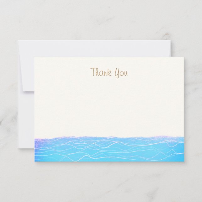 Merci des vagues tropicales Turquoise Ocean Waves (Devant)