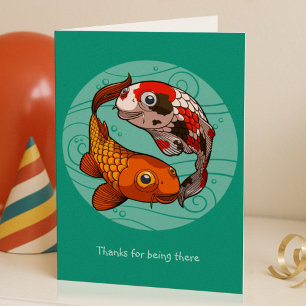 Merci D'Être Là-Bas Carpe Poisson Carpe Koi Carp C