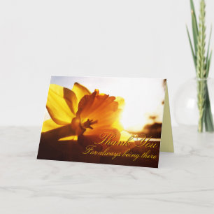 Merci d'être là.. Carte de voeux Daffodique