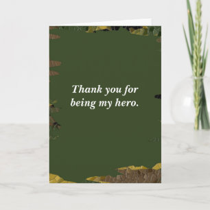 Merci d'être ma carte de héros