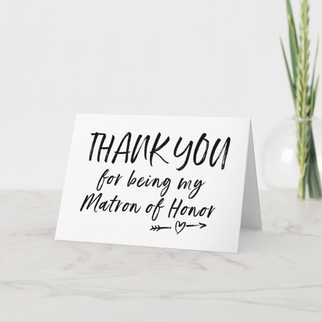 Merci d'être ma carte d'honneur (Devant)