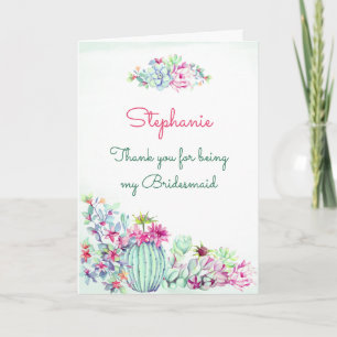 Merci D'Être Ma Femme D'Accueil Cactus & Succulent