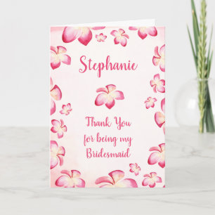 Merci D'Être Ma Femme D'Accueil Pink Plumeria