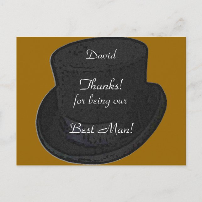 Merci d'être notre meilleur Modèle de carte Homme (Devant)