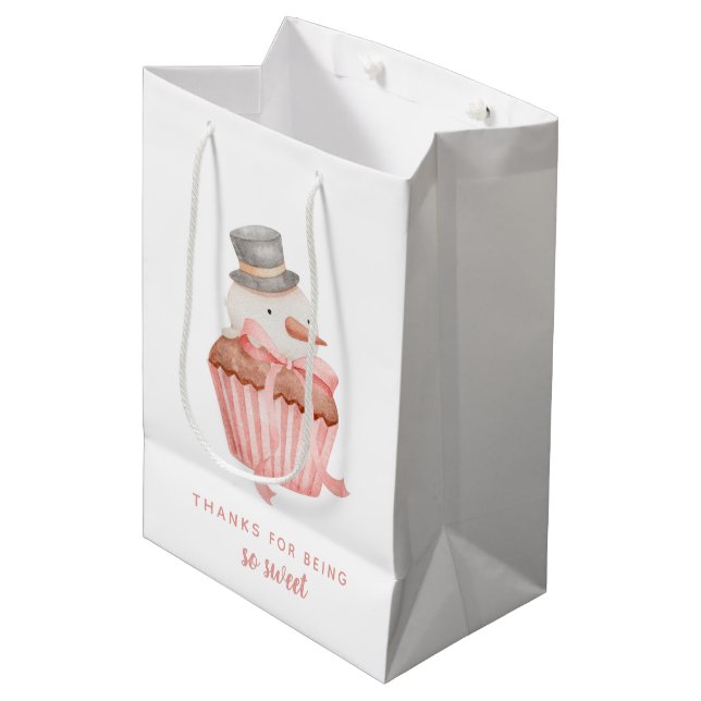 Merci D'Être Si Douce Sac Cadeau Snowman (Devant Angle)