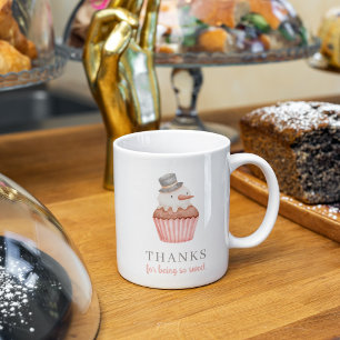 Merci D'Être Si Douce Snowman Cupcake Mug