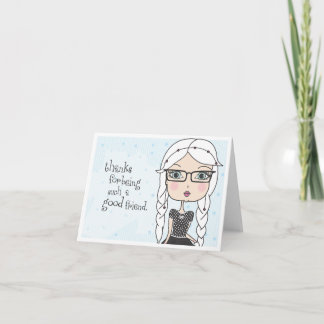 Merci d'être un si bon ami - Carte pour notes