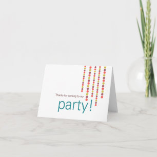 Merci d'être venu à ma fête
