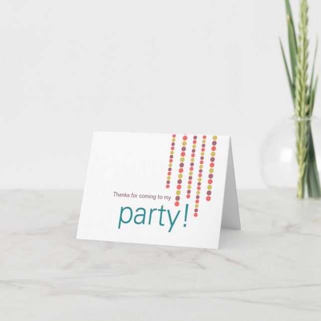 Merci d'être venu à ma fête (Devant)