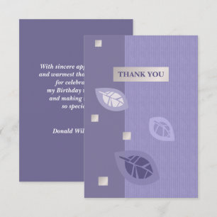 Merci d'être venu à mes cartes plats d'anniversair